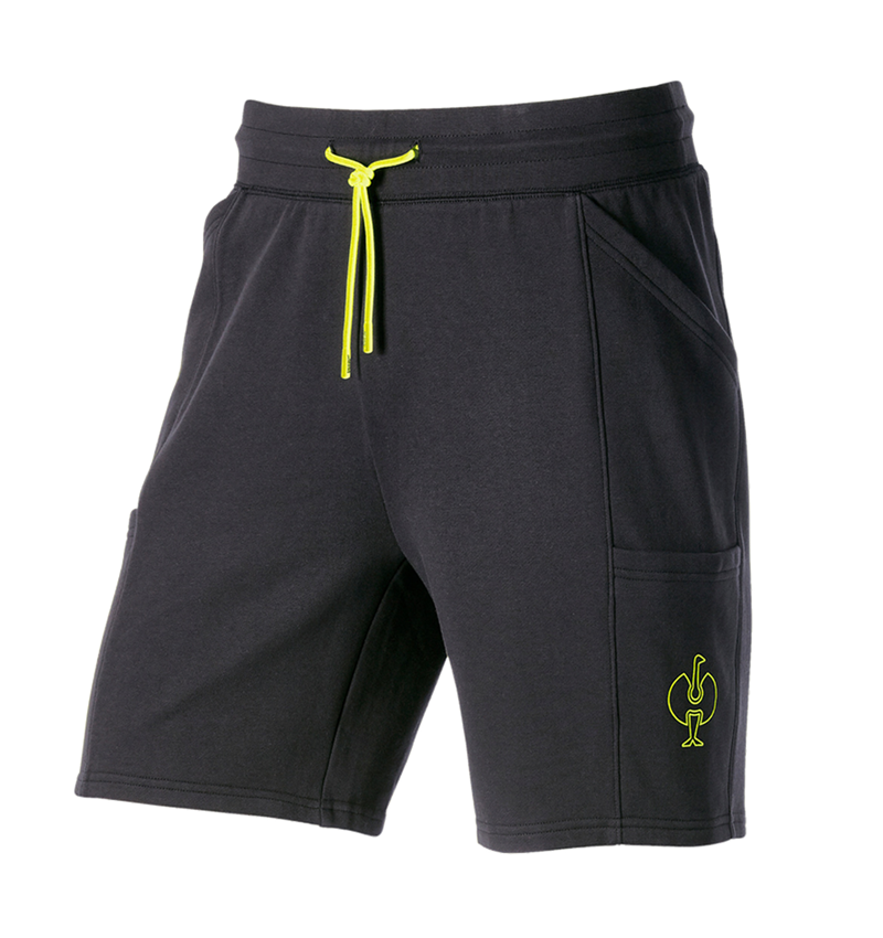 Pracovní kalhoty: Teplákové šortky light e.s.trail + černá/acidově žlutá 2