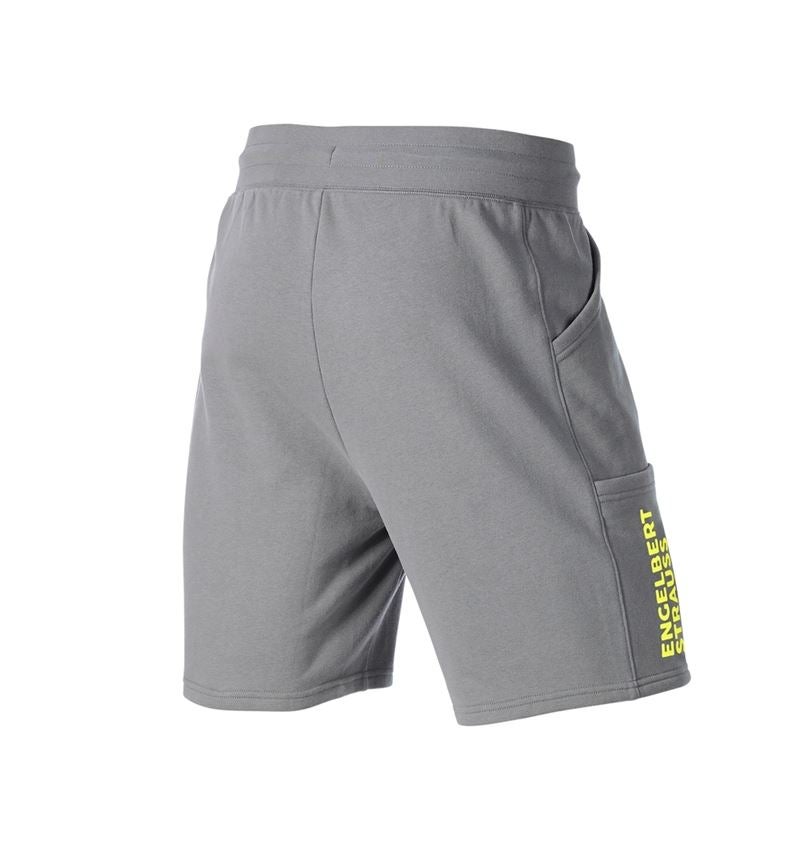 Pracovní kalhoty: Teplákové šortky light e.s.trail + čedičově šedá/acidově žlutá 4