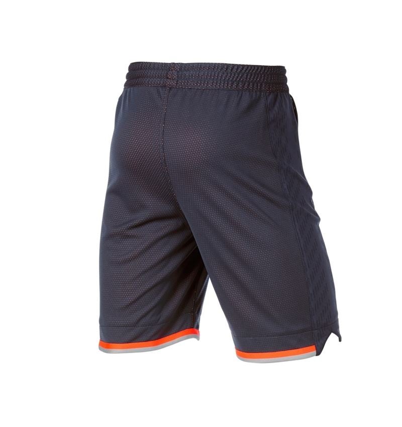 Pracovní kalhoty: Funkční šortky e.s.ambition + tmavomodrá/výstražná oranžová 5