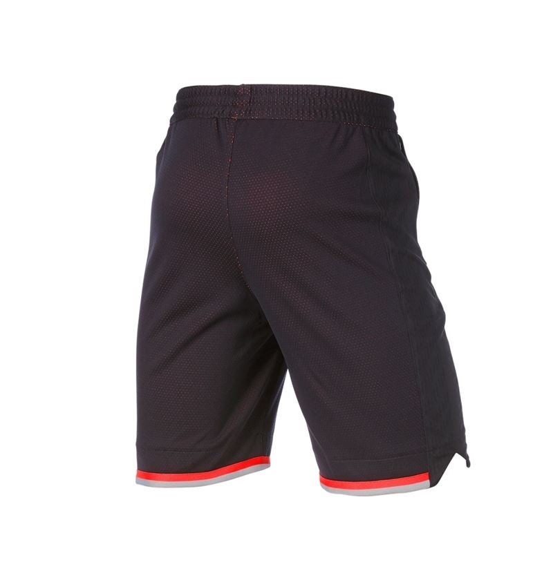 Oděvy: Funkční šortky e.s.ambition + černá/výstražná červená 4