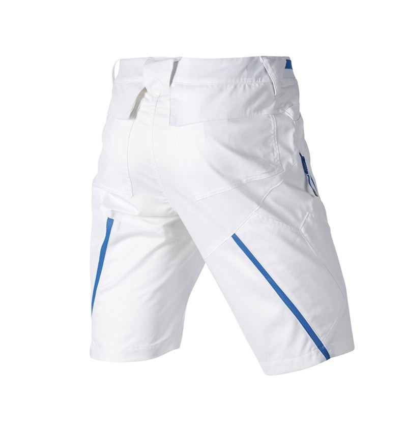Pracovní kalhoty: Šortky s více kapsami e.s.ambition + bílá/enciánově modrá 7