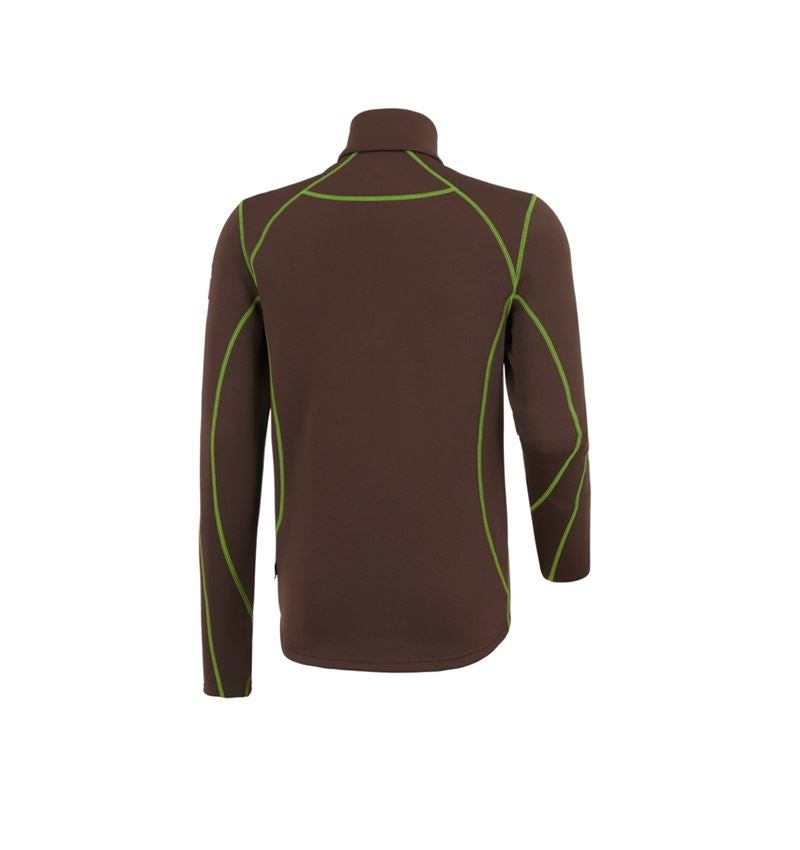 Trička, svetry & košile: Funkční-Troyer thermo stretch e.s.motion 2020 + kaštan/mořská zelená 3
