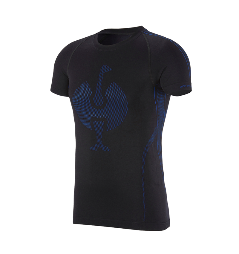 Spodní prádlo | Termo oblečení: e.s. Funkční-Tričko seamless - warm + černá/enciánově modrá 1