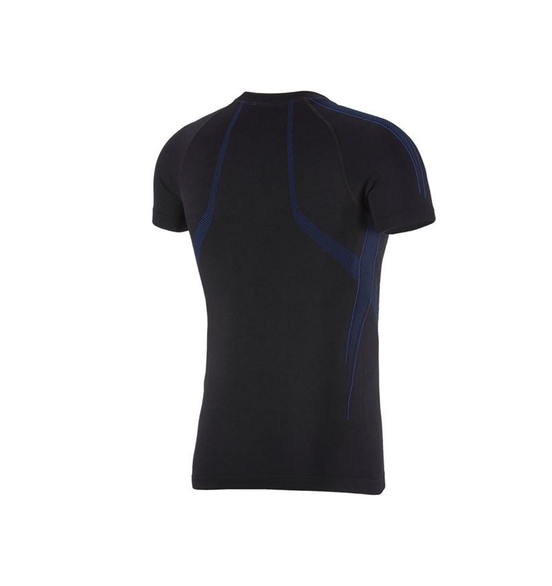 Spodní prádlo | Termo oblečení: e.s. Funkční-Tričko seamless - warm + černá/enciánově modrá 2