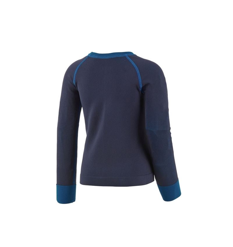 Funkční spodní prádlo: e.s. Funkční longsleeve seamless - warm, dětská + tmavomodrá 3