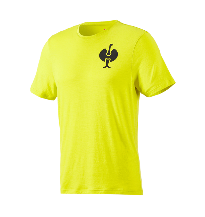 Trička, svetry & košile: Tričko Merino e.s.trail + acidově žlutá/černá 2