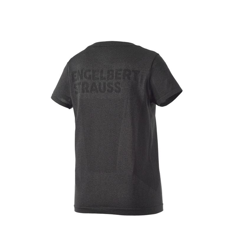 Trička | Svetry | Košile: Tričko seamless e.s.trail, dámská + černá melange 3