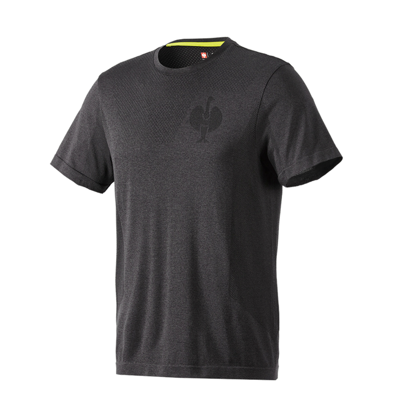 Trička, svetry & košile: Tričko seamless e.s.trail + černá melange 2