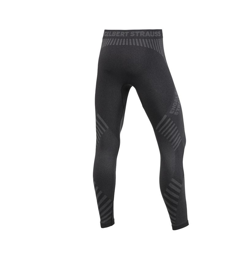 Spodní prádlo | Termo oblečení: Funkční dlouhé spodní kalhoty bezešvé e.s.trail + černá/čedičově šedá 5