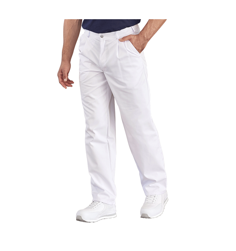 Pracovní kalhoty: Pánské pracovní kalhoty Tom + bílá