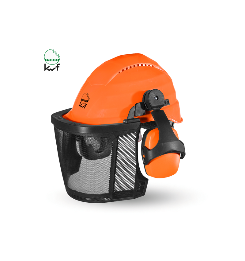 Ochranné přilby: Kombinace lesnické a ochranné přilby Professional + oranžová