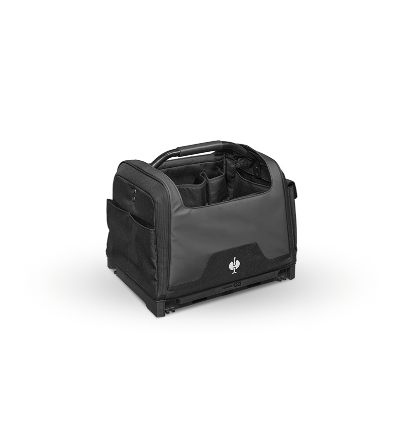 STRAUSSbox Systém: STRAUSSbox taška na nářadí, otevřená + černá