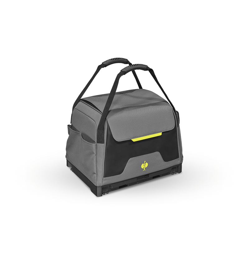 STRAUSSbox Systém: STRAUSSbox taška na nářadí, zavřená + čedičově šedá/acidově žlutá