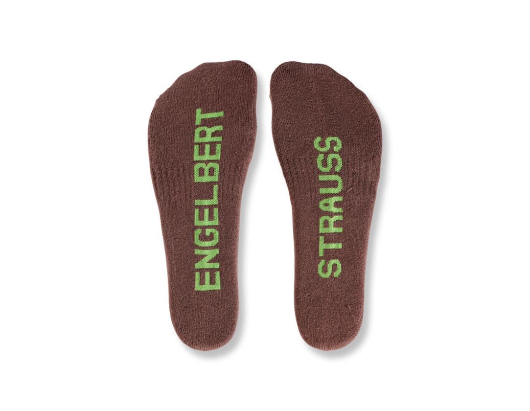 Ponožky | Punčochy: e.s. Víceúčelové ponožky Classic light/high + kaštan/mořská zelená