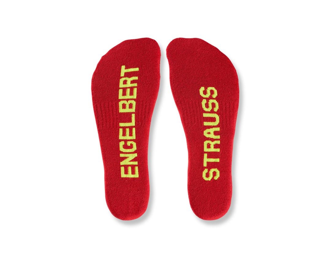 Ponožky | Punčochy: e.s. Víceúčelové ponožky Classic light/high + ohnivě červená/výstražná žlutá
