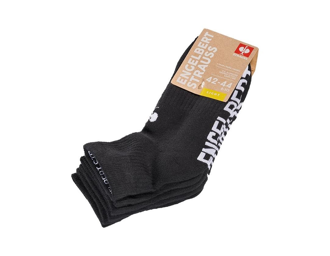 Ponožky | Punčochy: e.s. Víceúčelové ponožky Classic light/mid + černá