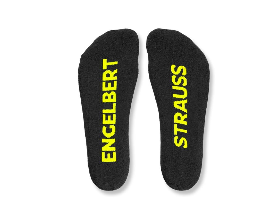 Ponožky | Punčochy: e.s. Celoroční funkční ponožky light/high + černá/výstražná žlutá