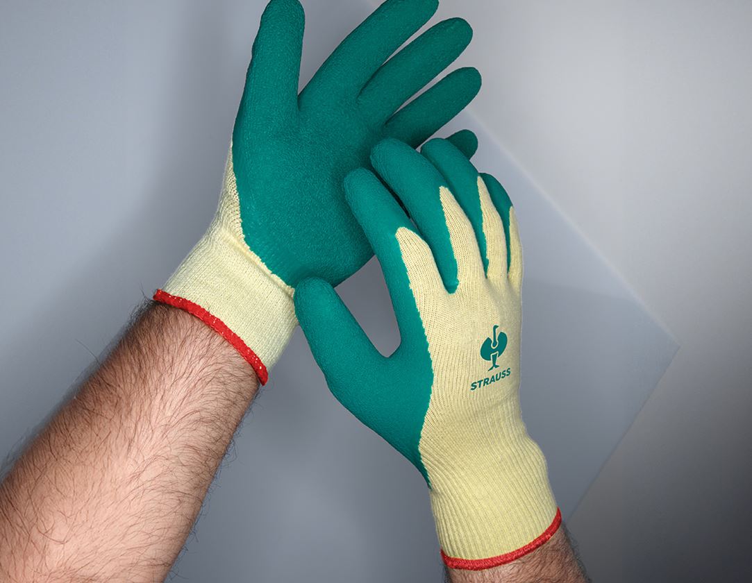 Povrstvené: Latexové pletené rukavice Super Grip
