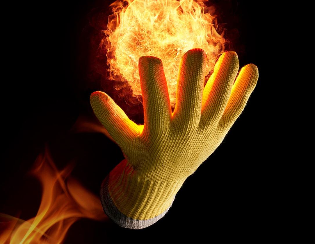 Textilní: Aramid pletené rukavice Fireblade