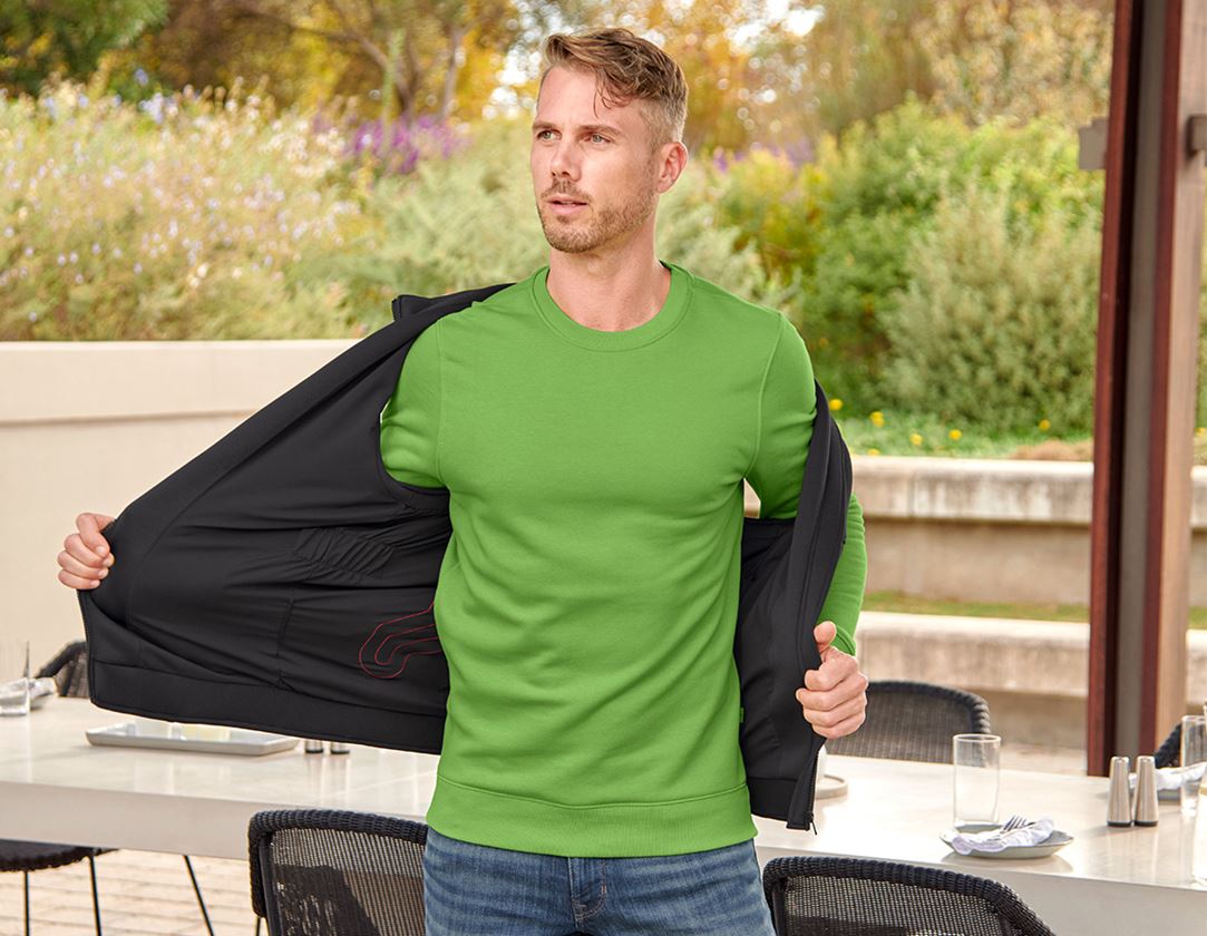 Trička, svetry & košile: e.s. Mikina poly cotton + mořská zelená 1