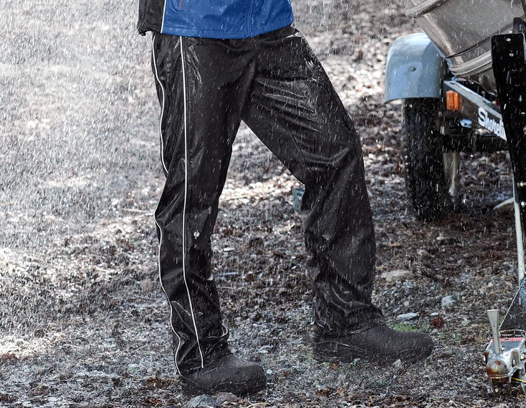 Pracovní kalhoty: Kalhoty do deště flexactive + černá
