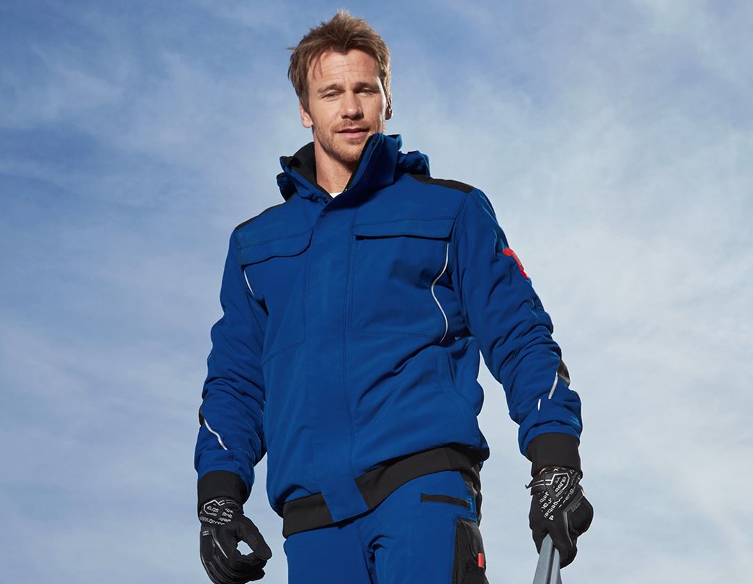 Pracovní bundy: Zimní funkční bunda e.s.dynashield + modrá chrpa/černá 1