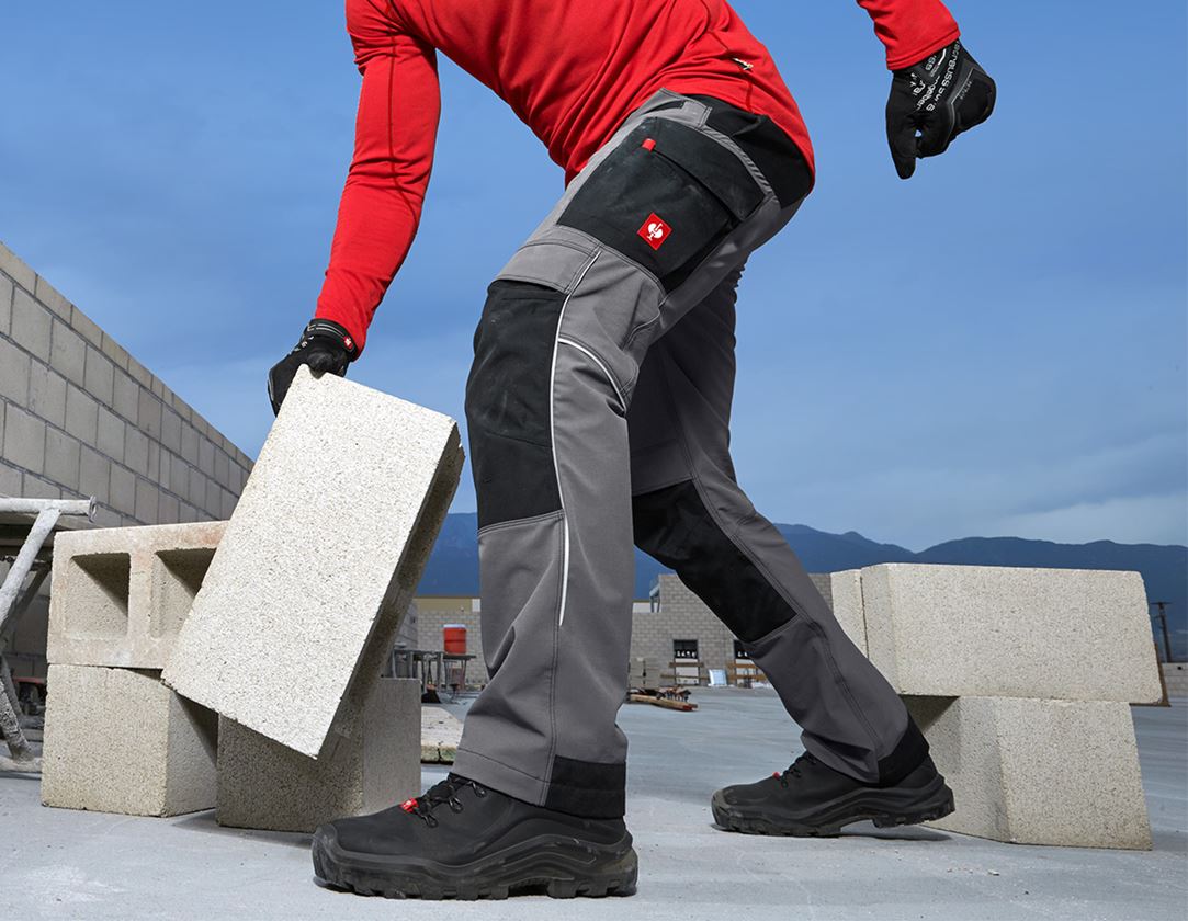 Pracovní kalhoty: Funkční kalhoty e.s.dynashield + cement/černá