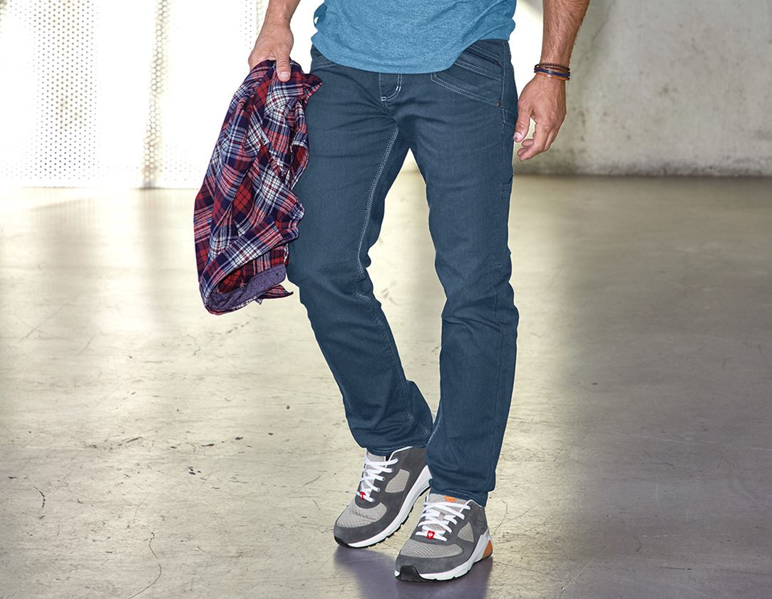 Pracovní kalhoty: Kalhoty s více kapsami e.s.vintage + ledově modrá
