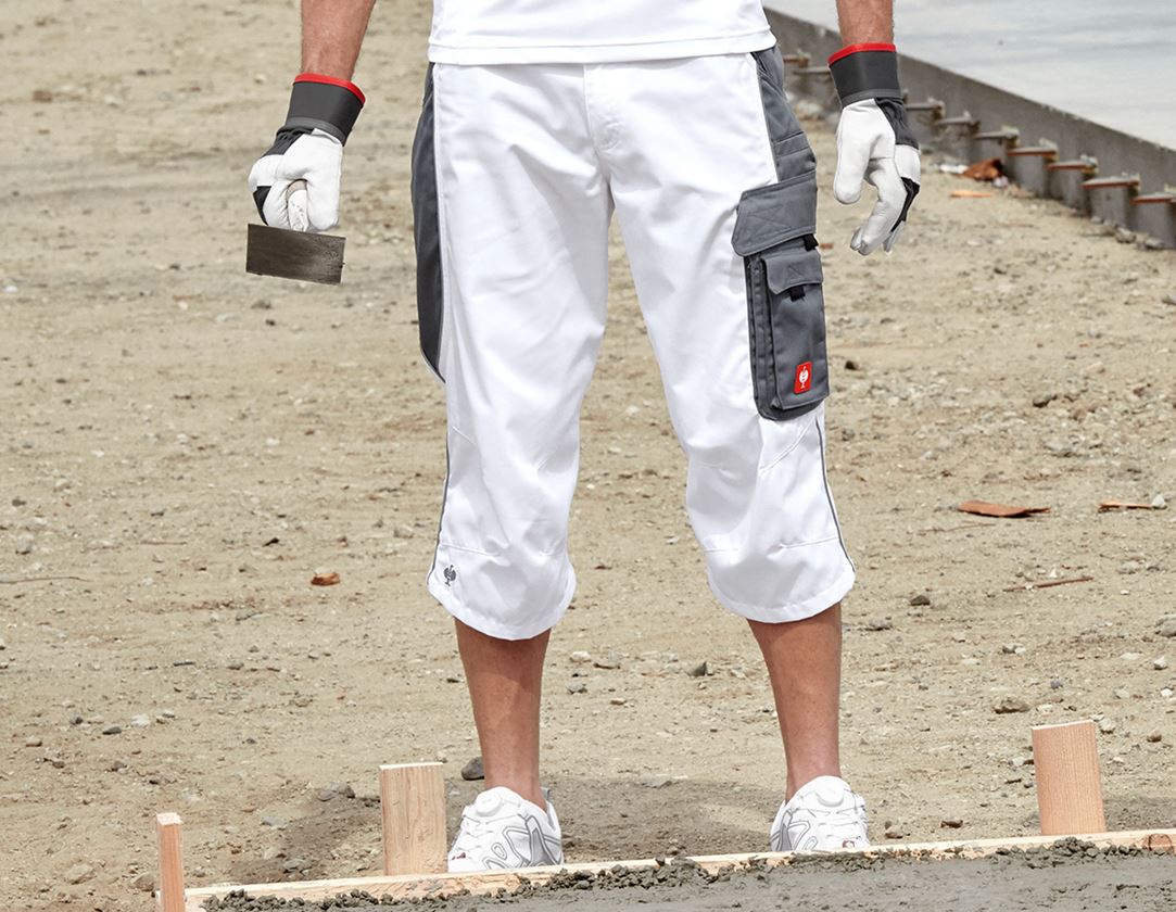 Pracovní kalhoty: e.s.active pirátské kalhoty + bílá/šedá