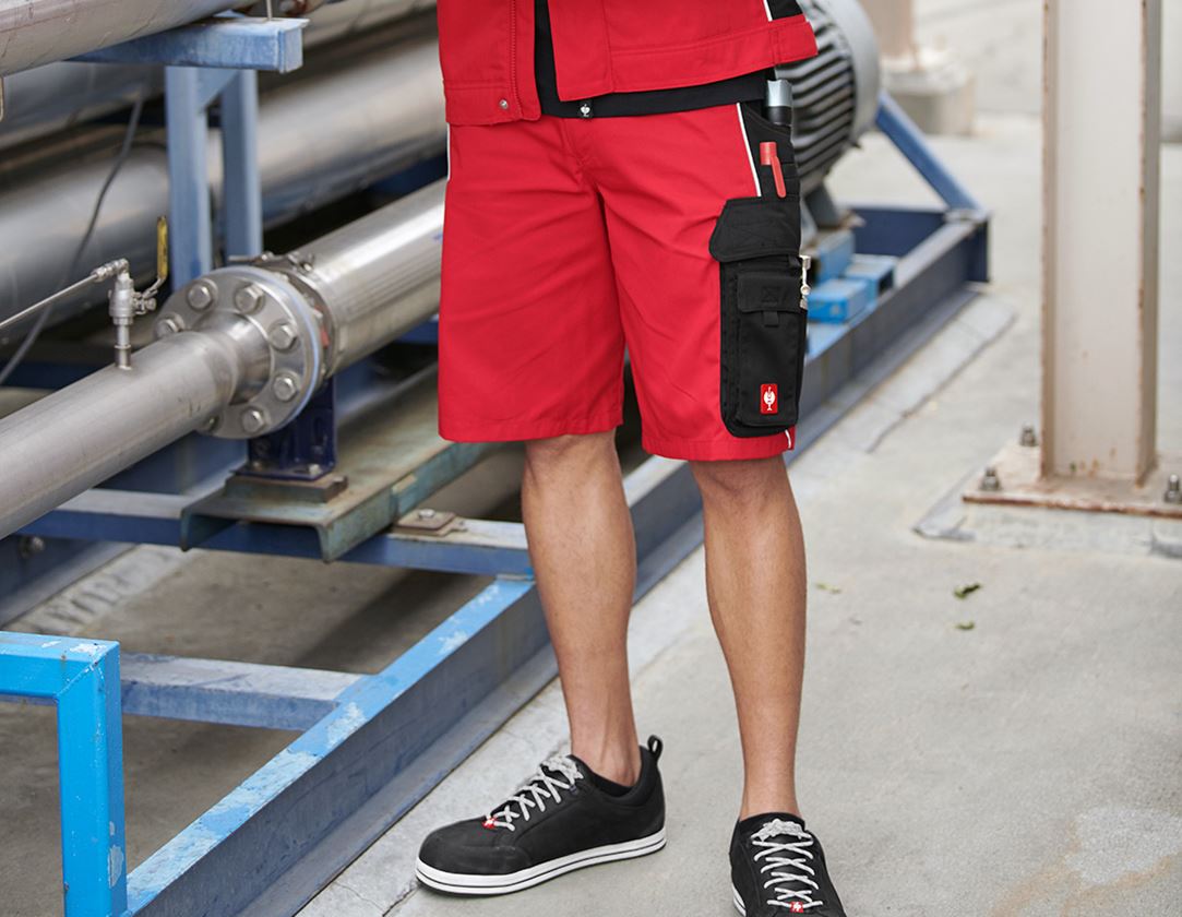 Pracovní kalhoty: Šortky e.s.active + červená/černá