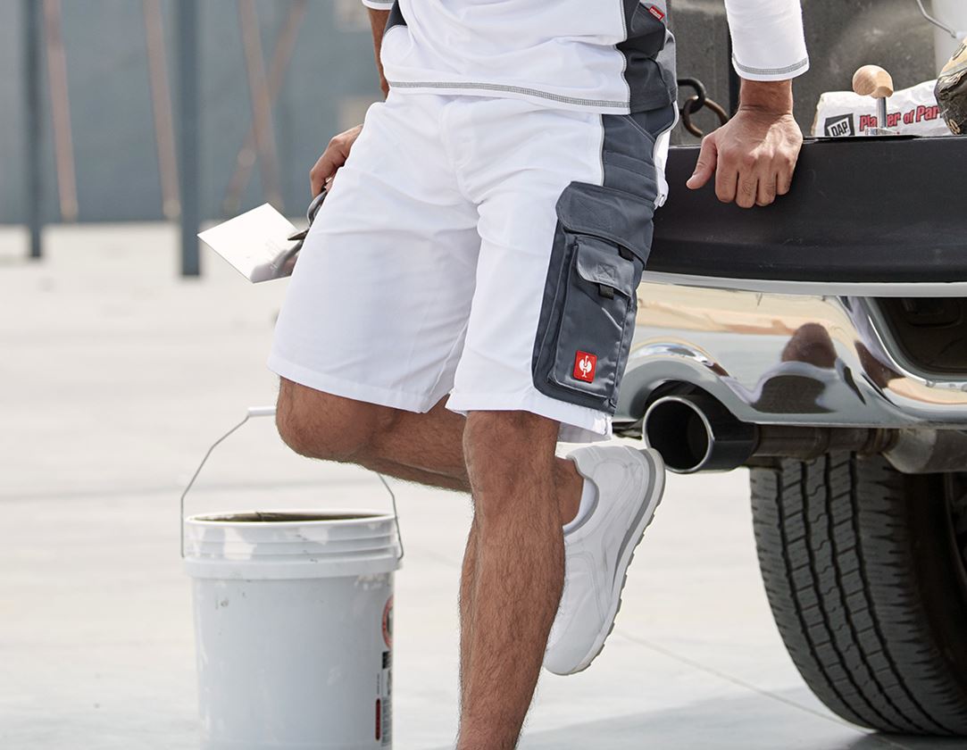 Pracovní kalhoty: Šortky e.s.active + bílá/šedá