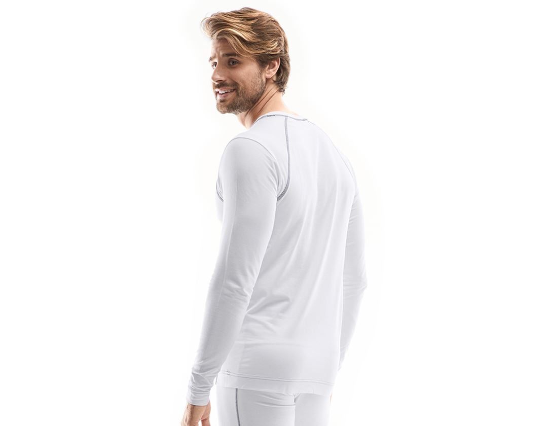 Chlad: e.s. triko s dlouhým rukávem z bavlněného streče + bílá 1