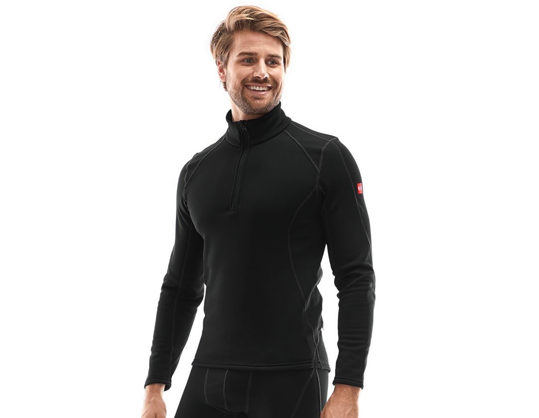 Spodní prádlo | Termo oblečení: e.s. Funkční-Troyer thermo stretch - x-warm + černá