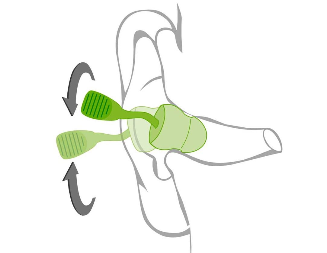 Špunty do uší: Zátky pro ochranu sluchu Twisters + zelená 2