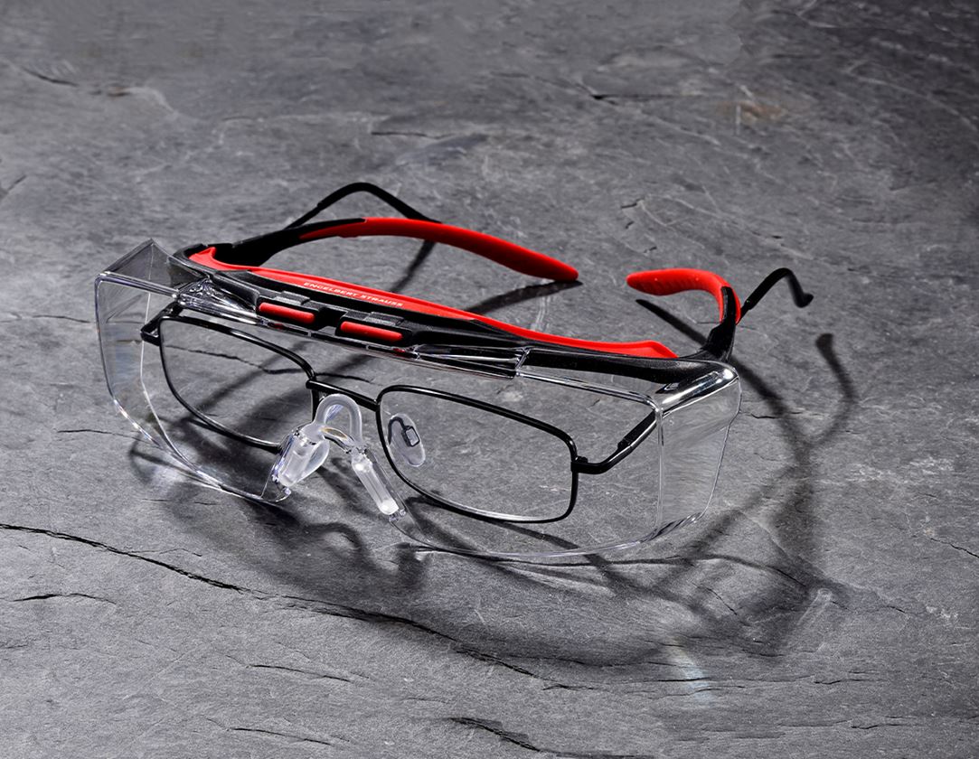 Ochranné brýle: e.s. Ochranné/krycí brýle Loras + jasná/červená/černá