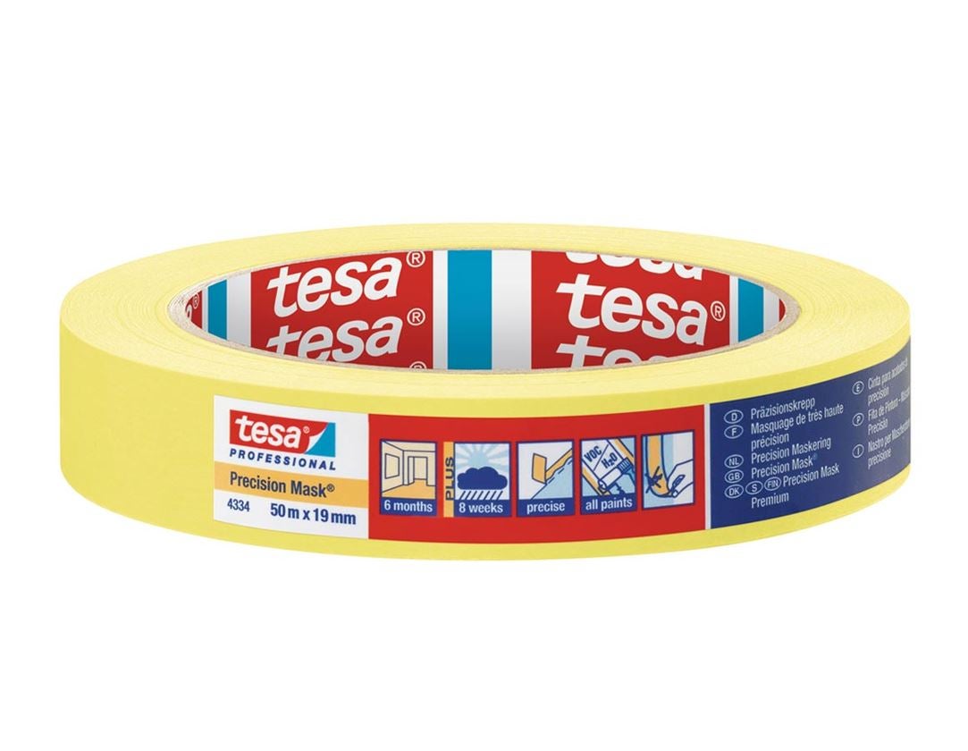 Plastové pásky | krepové pásky: tesa- krepová maskovací malířská páska 4334 plus 3