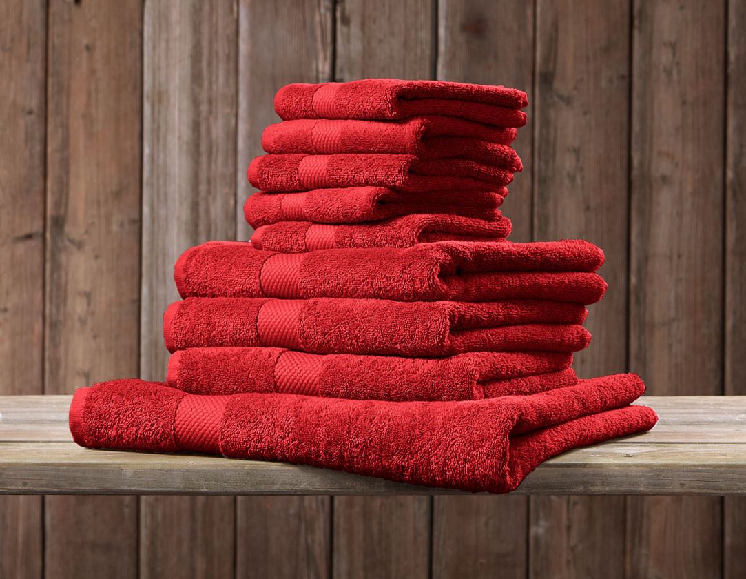 Utěrky: Froté ručník Premium 3 ks v balení + červená