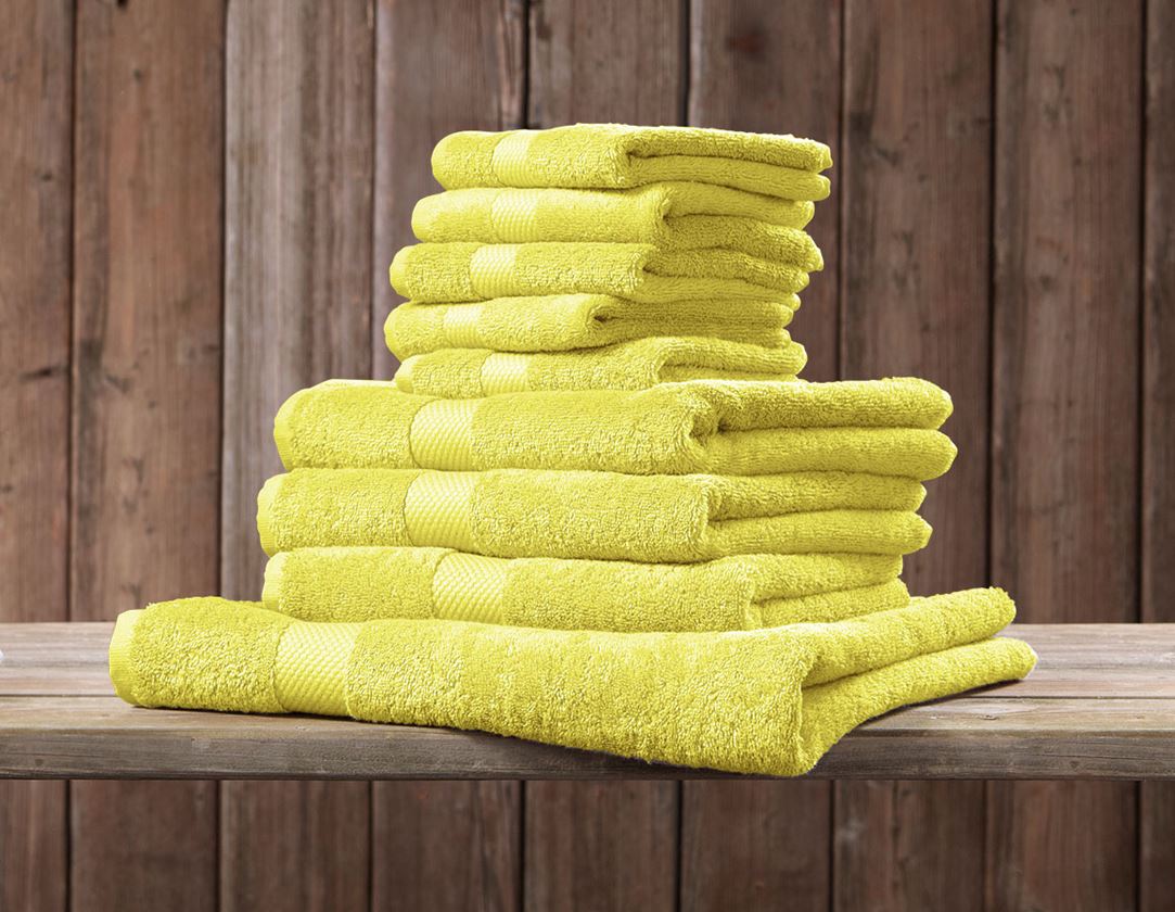 Utěrky: Froté ručník Premium 3 ks v balení + žlutá