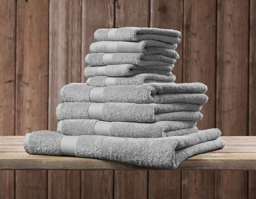 Utěrky: Froté ručník Premium 3 ks v balení + světlé šedý