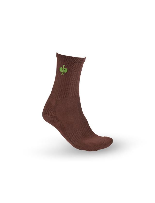 Ponožky | Punčochy: e.s. Víceúčelové ponožky Classic light/high + kaštan/mořská zelená