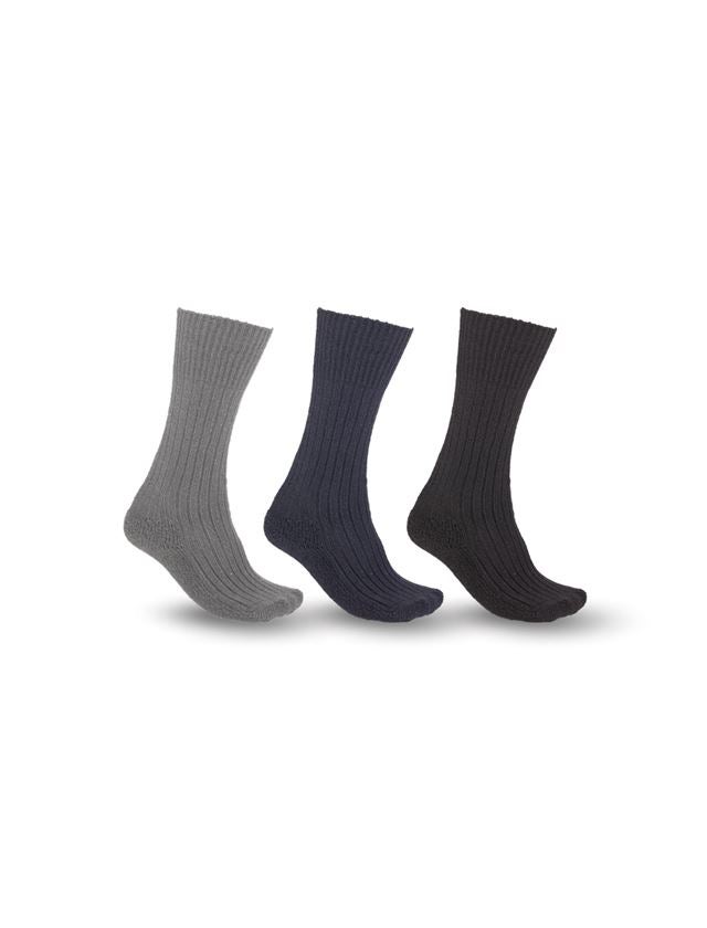 Ponožky | Punčochy: e.s. Pracovní ponožky Classic warm/x-high, 3-kusy