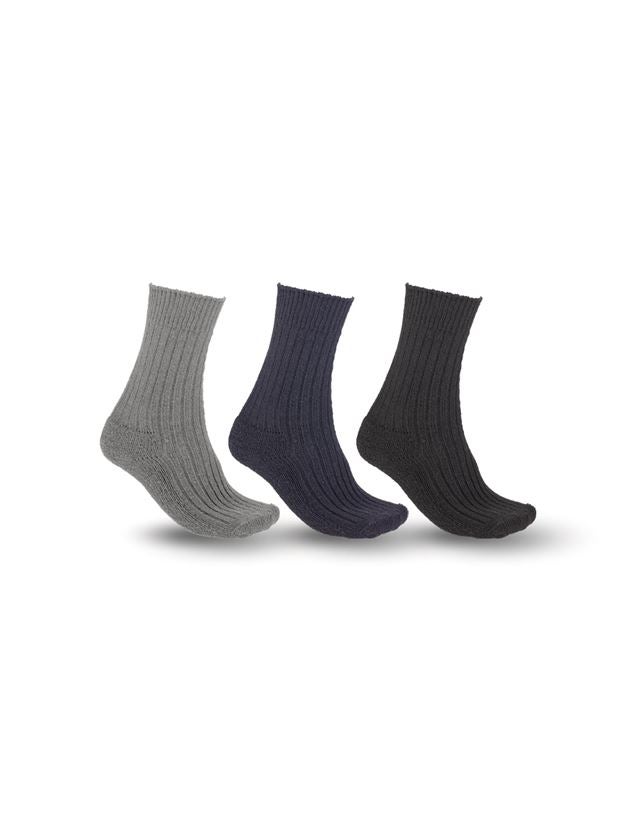 Ponožky | Punčochy: e.s. Pracovní ponožky Classic warm/high, 3-kusy