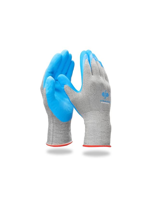 Povrstvené: e.s. Nitrilové rukavice evertouch micro + modrá/světle modrá-melanž