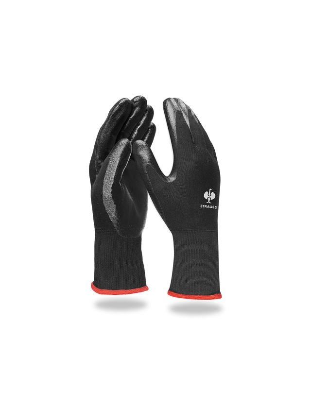 Povrstvené: Nitrilové rukavice Flexible + černá