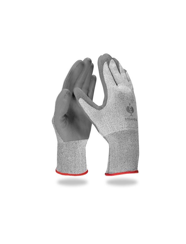 Povrstvené: PU protipořezové rukavice, stupeň C