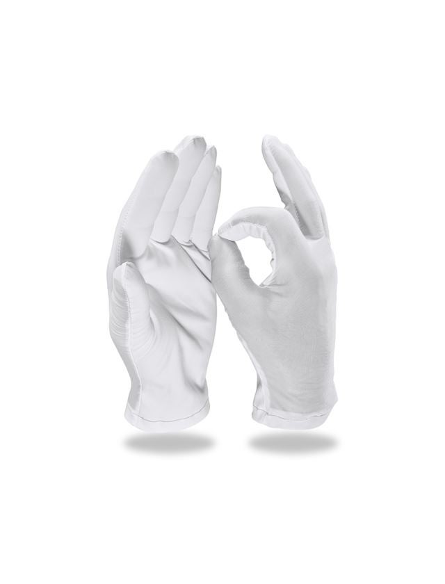 Textilní: Hodinářské rukavice, 12 ks v balení + bílá