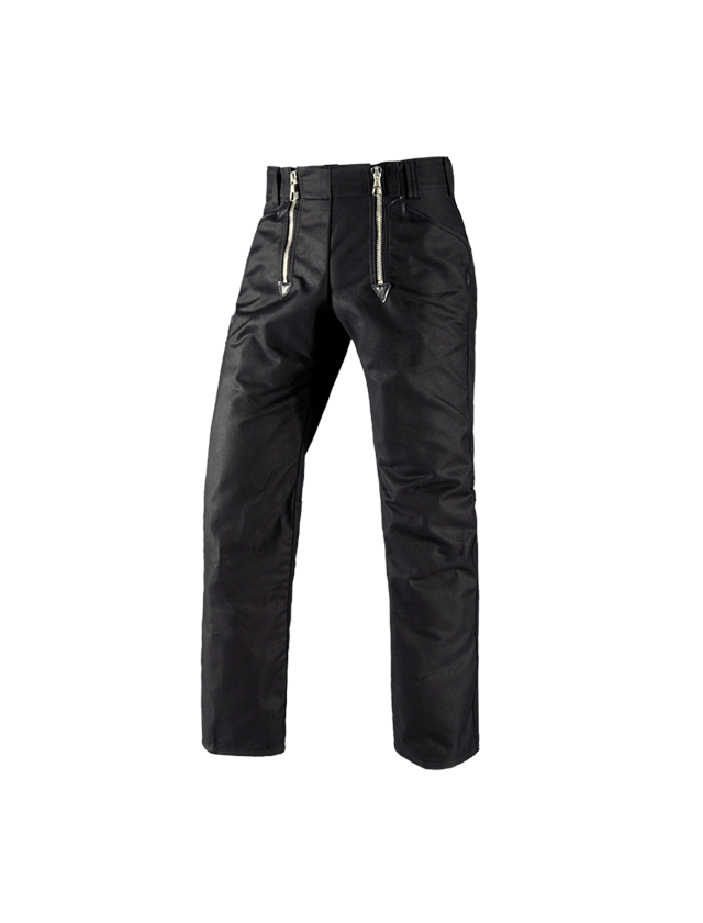 Pracovní kalhoty: e.s. Cechovní kalhoty z moleskinu Torsten, bez r + černá 1