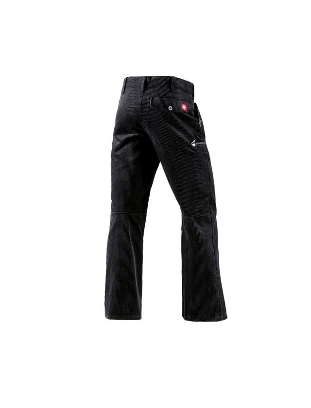 Pracovní kalhoty: e.s. Cechovní kalhoty z hrubého kordu s rozšířenýc + černá 2