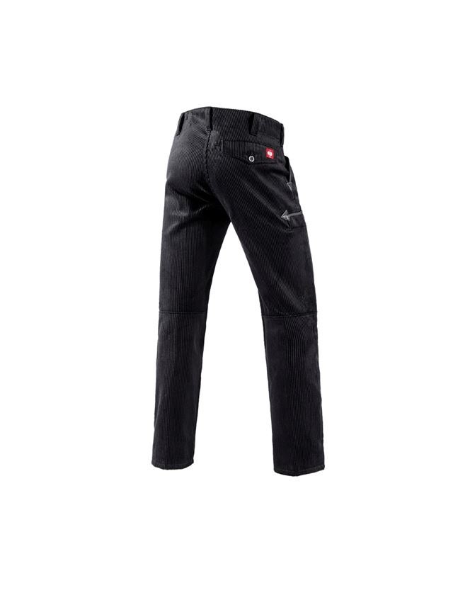 Pracovní kalhoty: e.s. Cechovní kalhoty z hrubého kordu bez rozšířen + černá 2