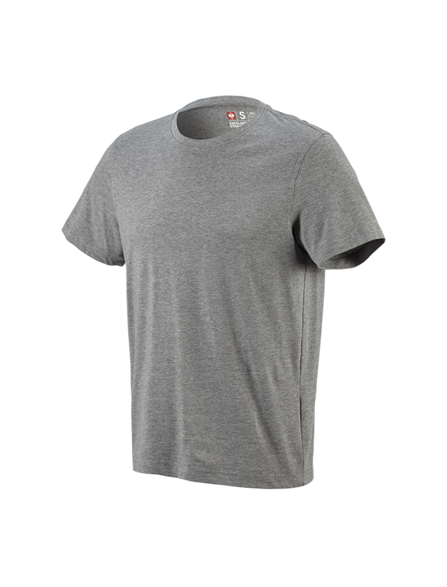 Trička, svetry & košile: e.s. Tričko cotton + šedý melír 1